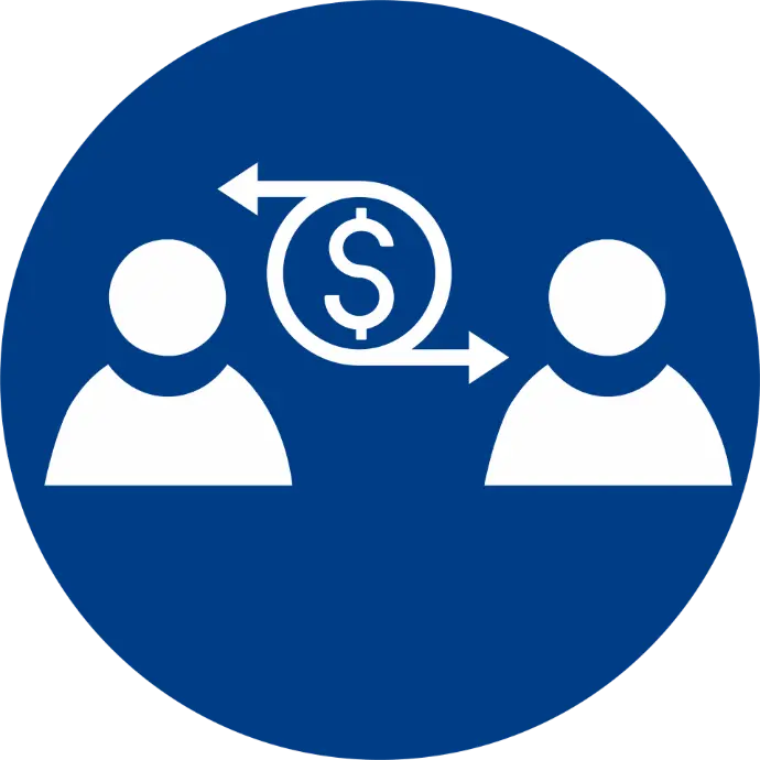 Transfers between peers (p2p)